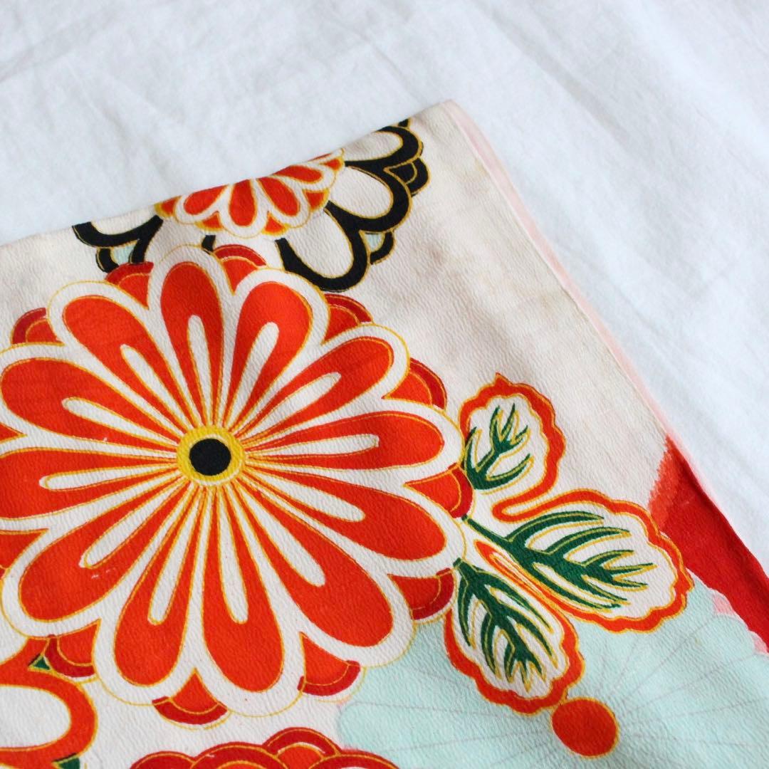 七五三 5歳 7歳 女の子 子供 アンティーク 着物 つくり帯 セット