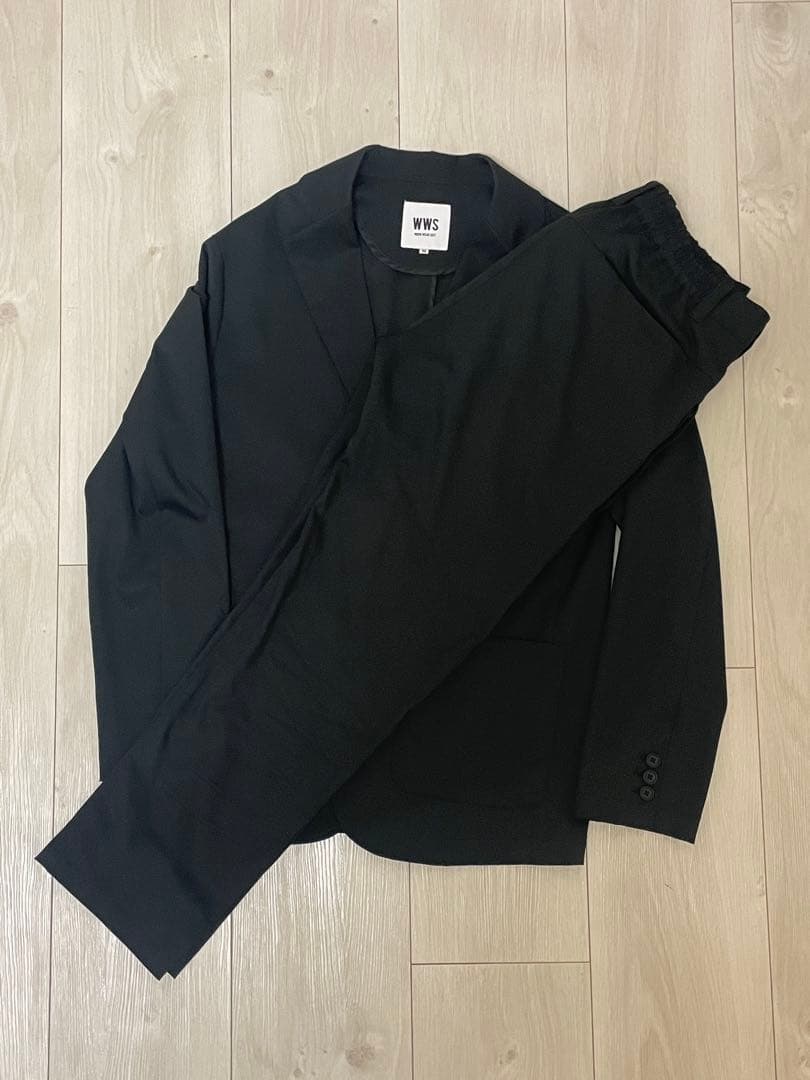 WWS ワークウェアスーツ セットアップ M ブラック 撥水