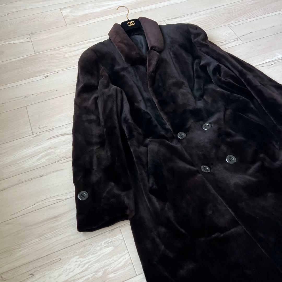 SAGA MINK サガミンク　シェアードミンクファーコート　毛皮　ロング