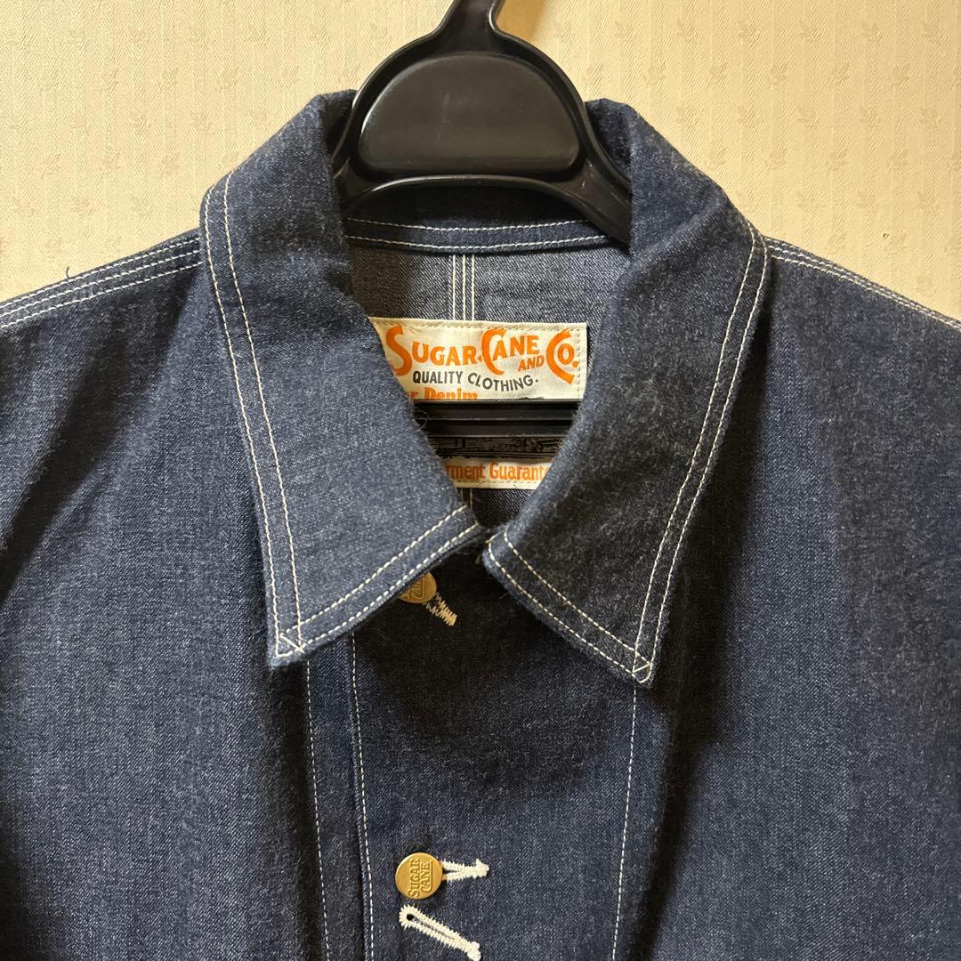 SUGARCANE ブルーデニム カバーオール 42 美品
