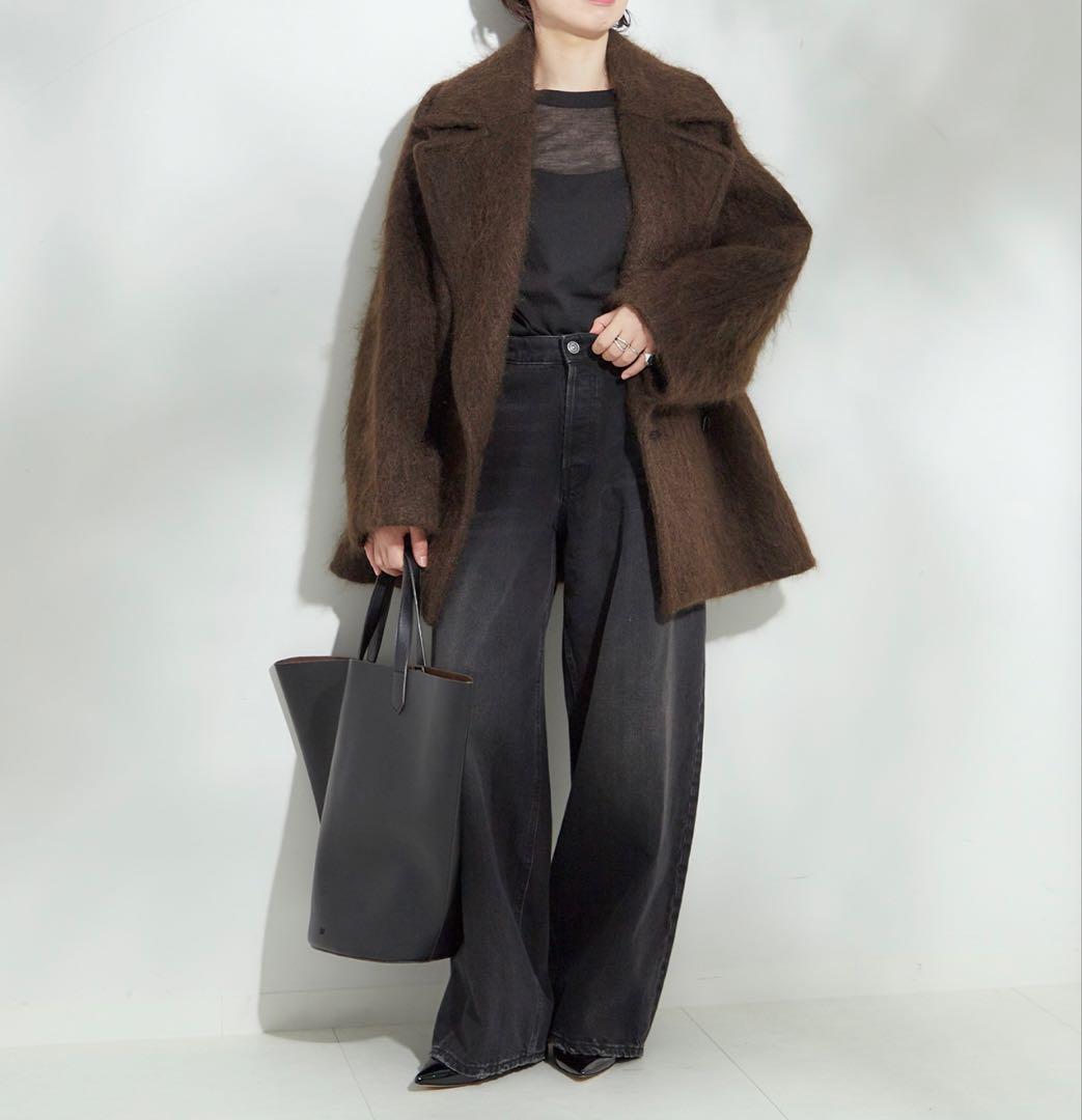 JOURNALSTANDARD L'ESSAGEモヘヤMIXシャギーダブルコート