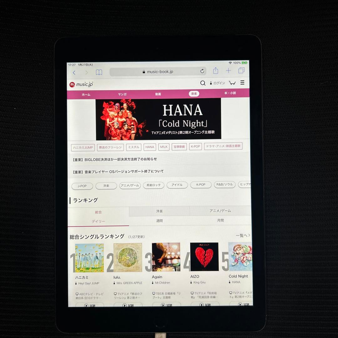 iPad Air 2 Wi-Fi + Cellular 32GB スペースグレイ