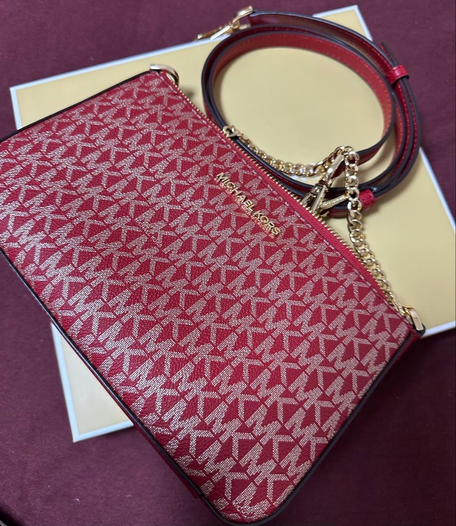 【ゆづ】マイケルコース ポシェット＆カードケース セット 赤