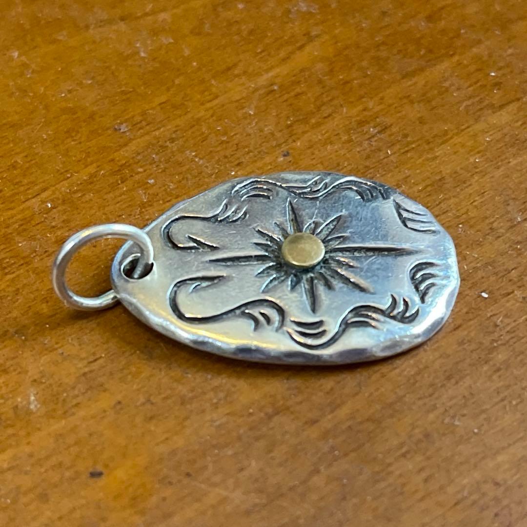 TA yama　 ペンダントトップ シルバー　ヴィンテージ たたき