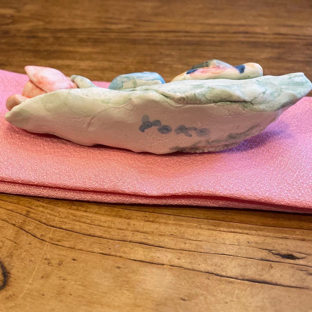 村井陽子さん　チューリップとお雛様　ひなまつり　陶人形