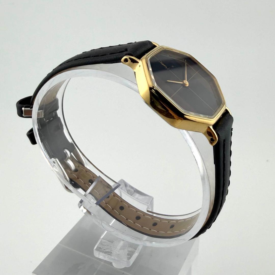 【新品電池/新品ベルト/稼働】サンローラン 4-101791 腕時計 オクタゴン