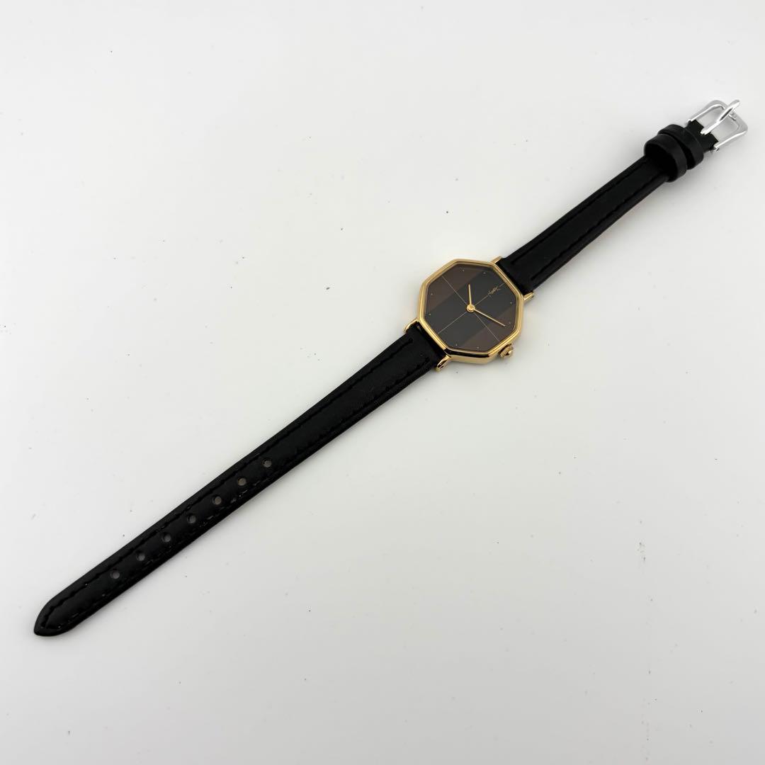 【新品電池/新品ベルト/稼働】サンローラン 4-101791 腕時計 オクタゴン