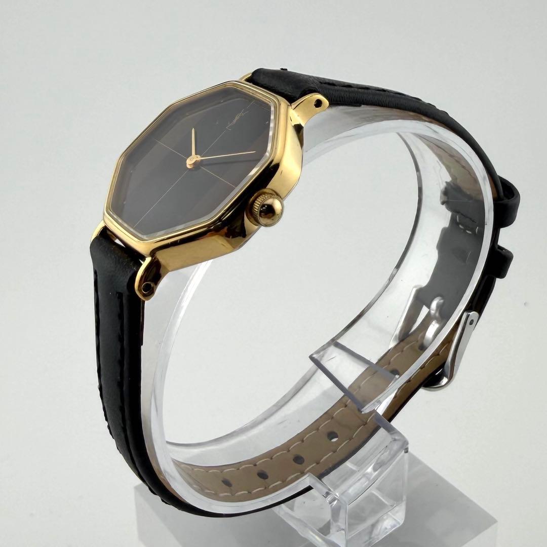 【新品電池/新品ベルト/稼働】サンローラン 4-101791 腕時計 オクタゴン