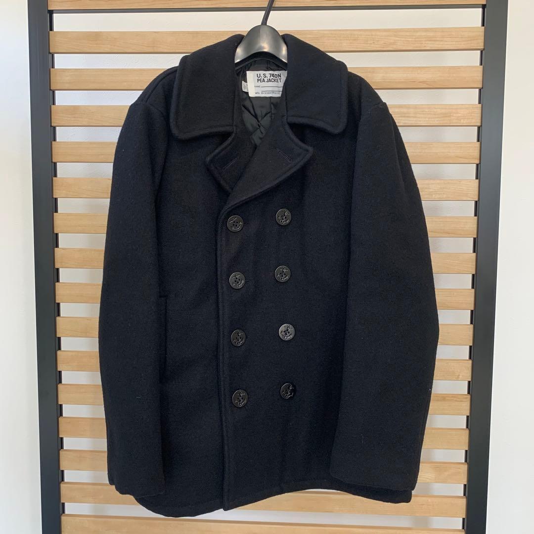 【美品】USA製 shott ピーコート 44 S