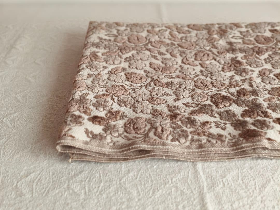 * vintage textile ❀ ふんわり お花柄 テキスタイル