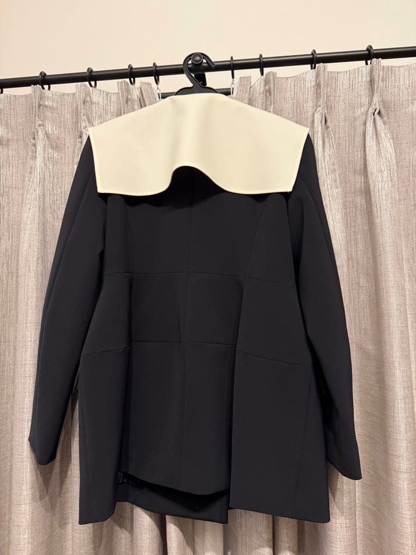 CARLA 2wayぺプラムジャケット　ネイビー