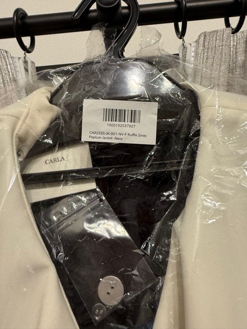 CARLA 2wayぺプラムジャケット　ネイビー