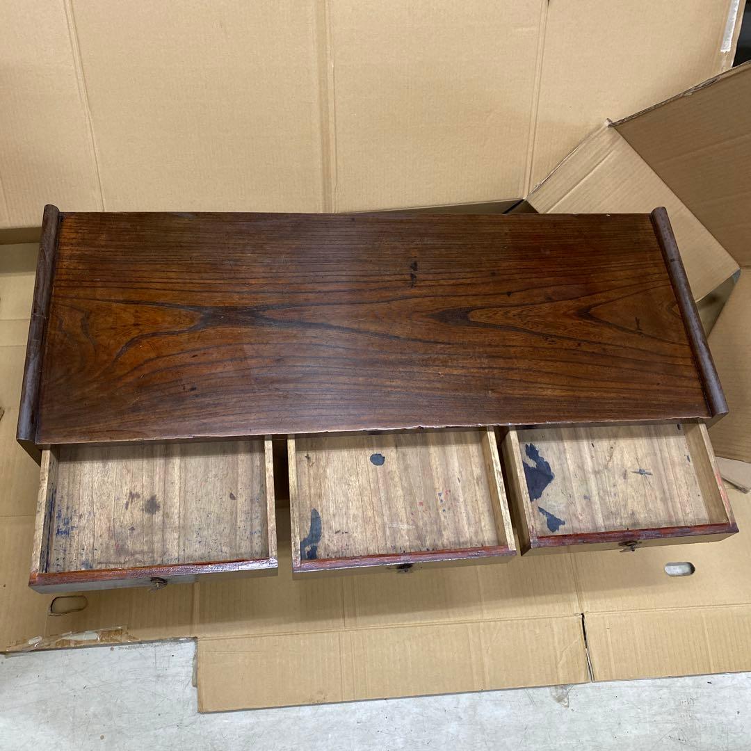 ☆当時物　昭和レトロ文机 3つの引き出し付き☆