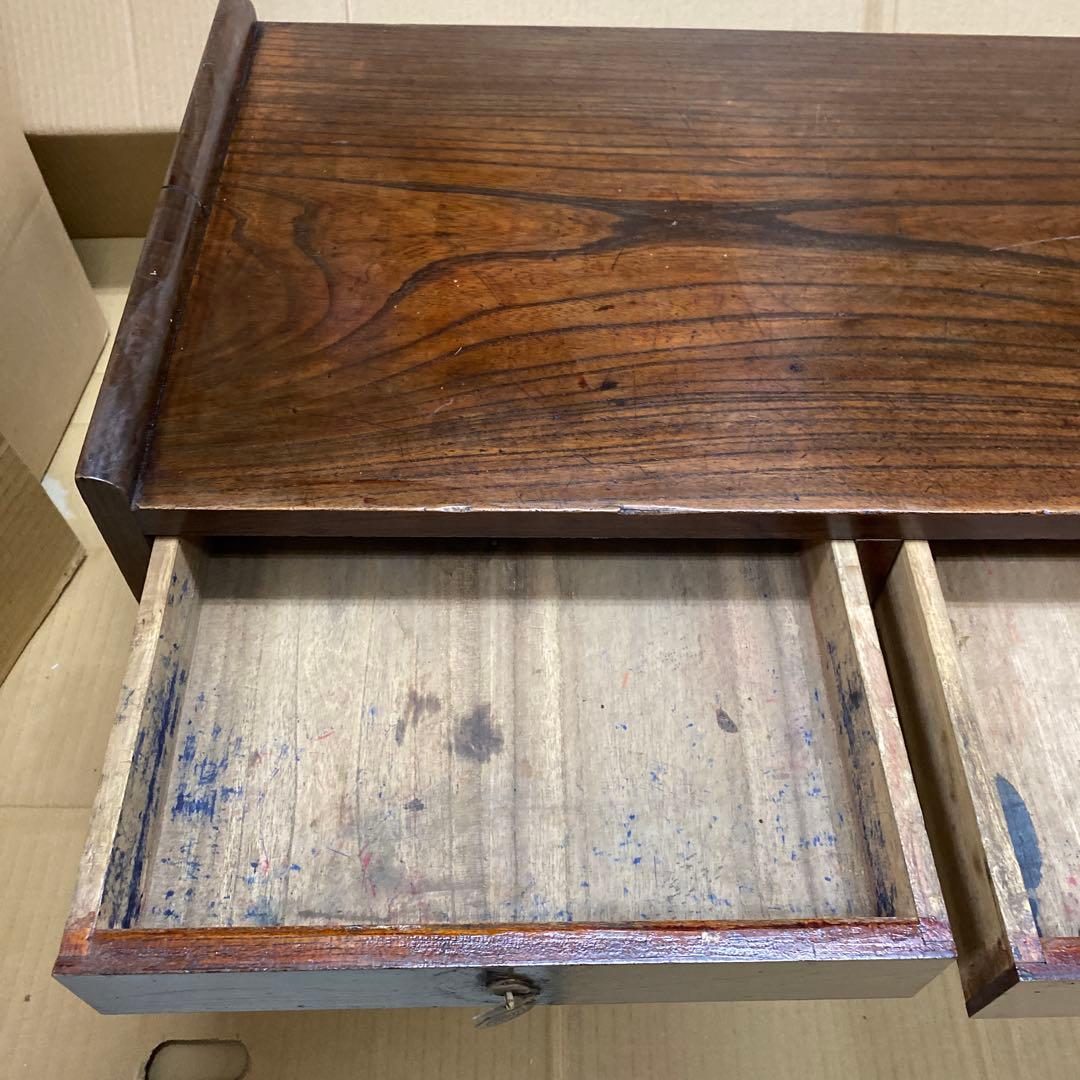 ☆当時物　昭和レトロ文机 3つの引き出し付き☆