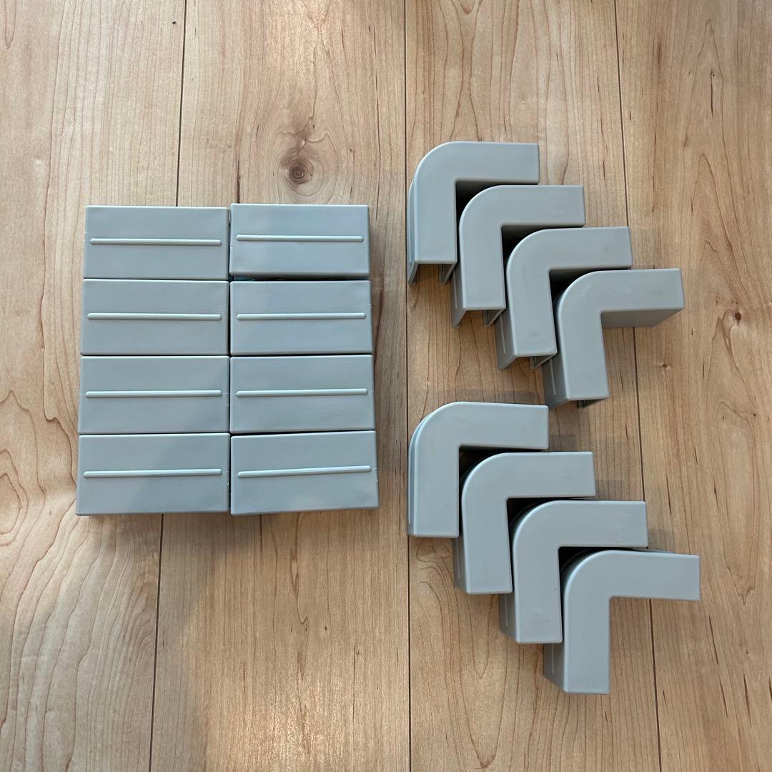 【週末限定値下】LITTLE BOT BABY　木製ベビーサークル グレー