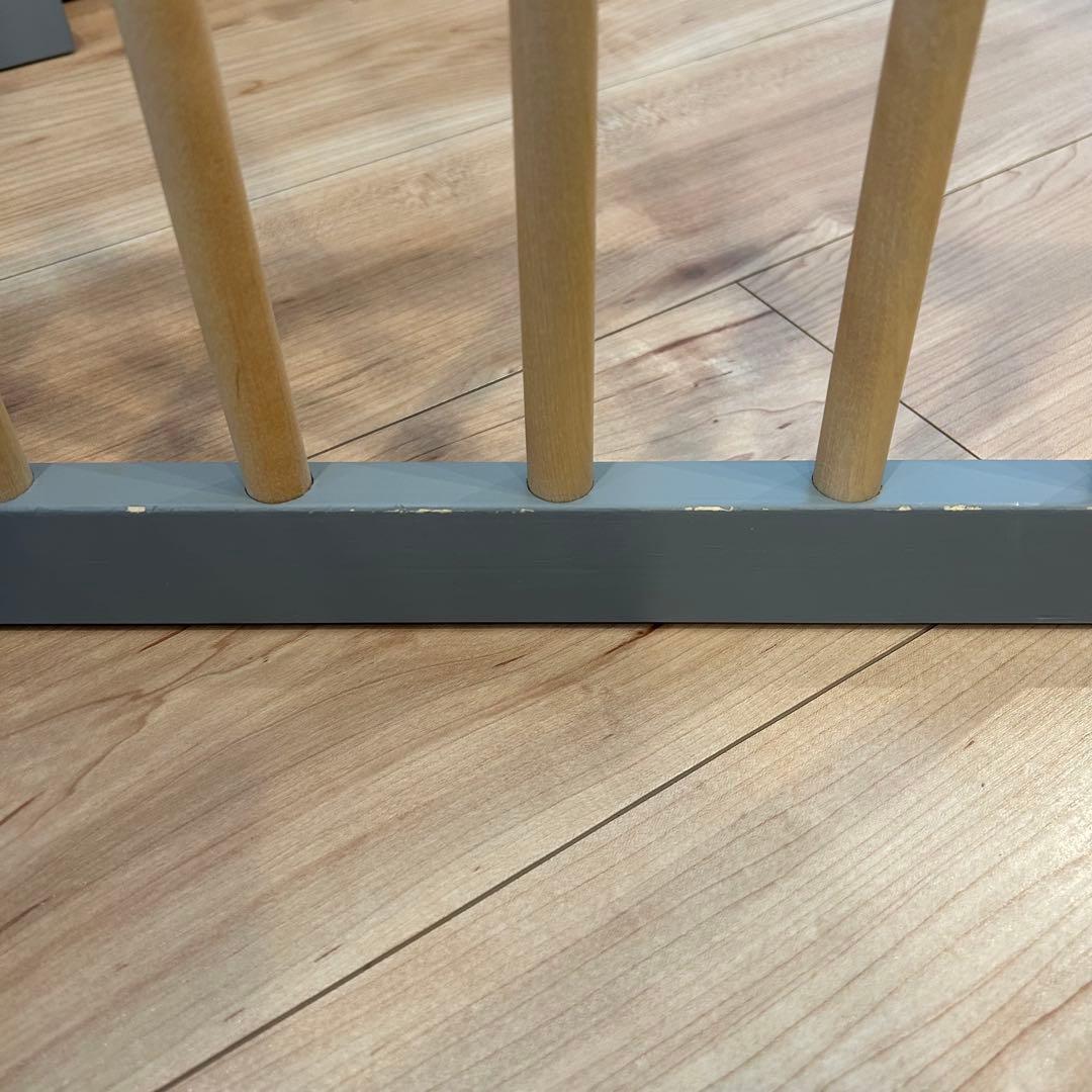 【週末限定値下】LITTLE BOT BABY　木製ベビーサークル グレー