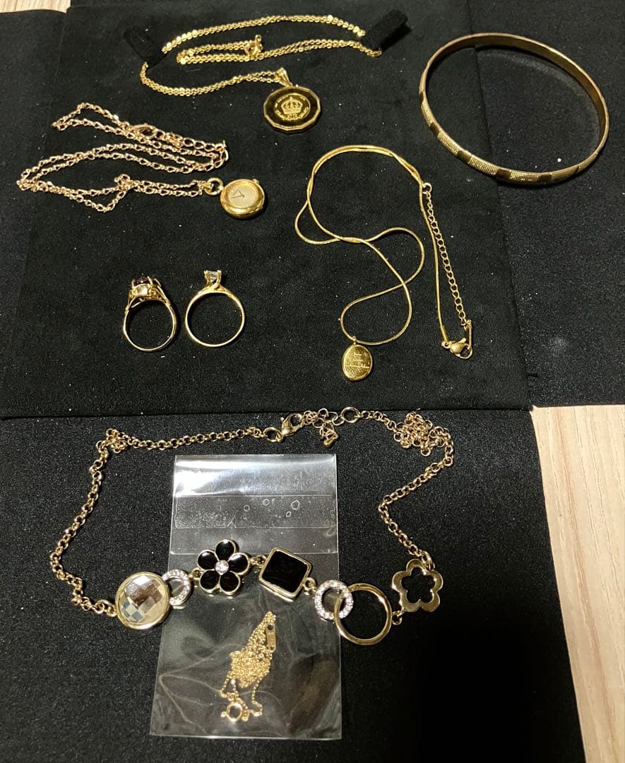 【終了します】ペンダント トップ 純金K24 18k アクセサリーセット