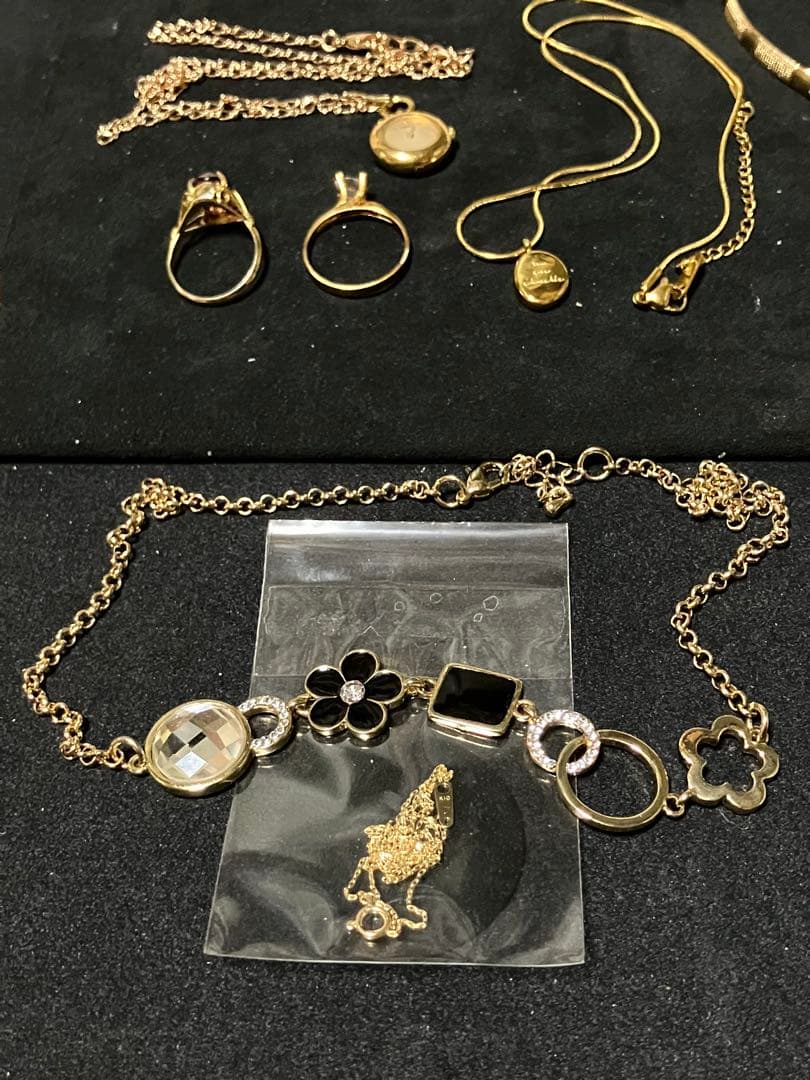 【終了します】ペンダント トップ 純金K24 18k アクセサリーセット