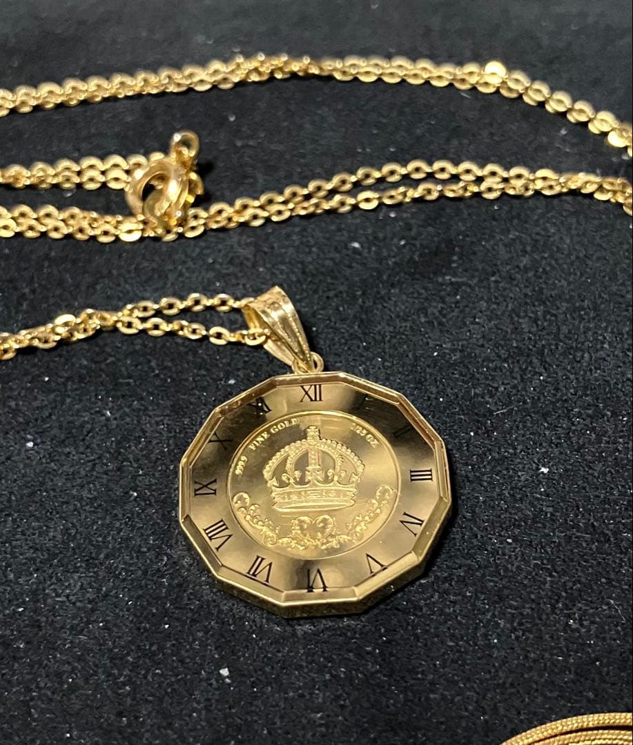 【終了します】ペンダント トップ 純金K24 18k アクセサリーセット