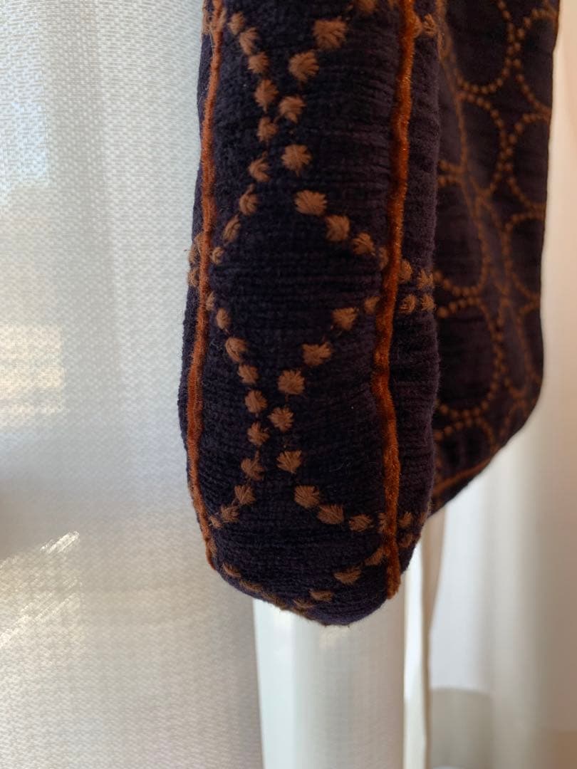 ミナペルホネン　トートバッグ　ネイビー／ピンク　タンバリン　ka9356