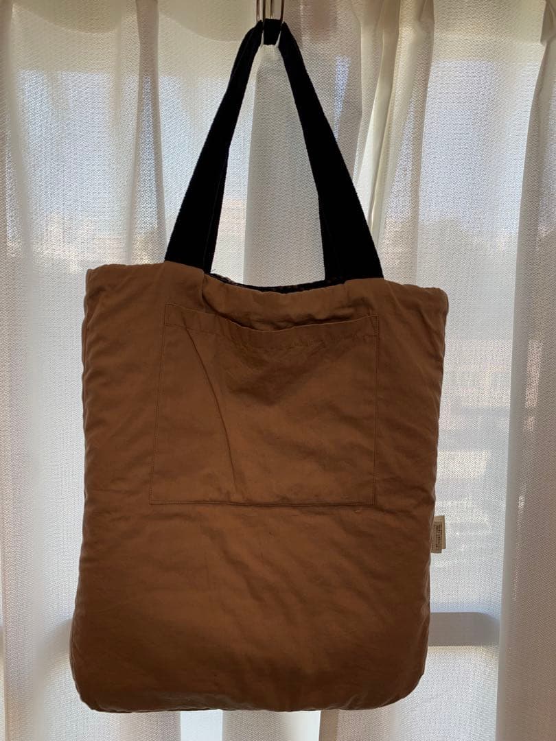 ミナペルホネン　トートバッグ　ネイビー／ピンク　タンバリン　ka9356