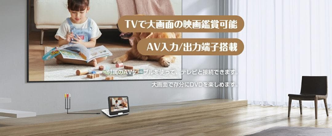 ❤大特価❤ ポータブルdvdプレーヤー 12.5型 10.5インチ液晶