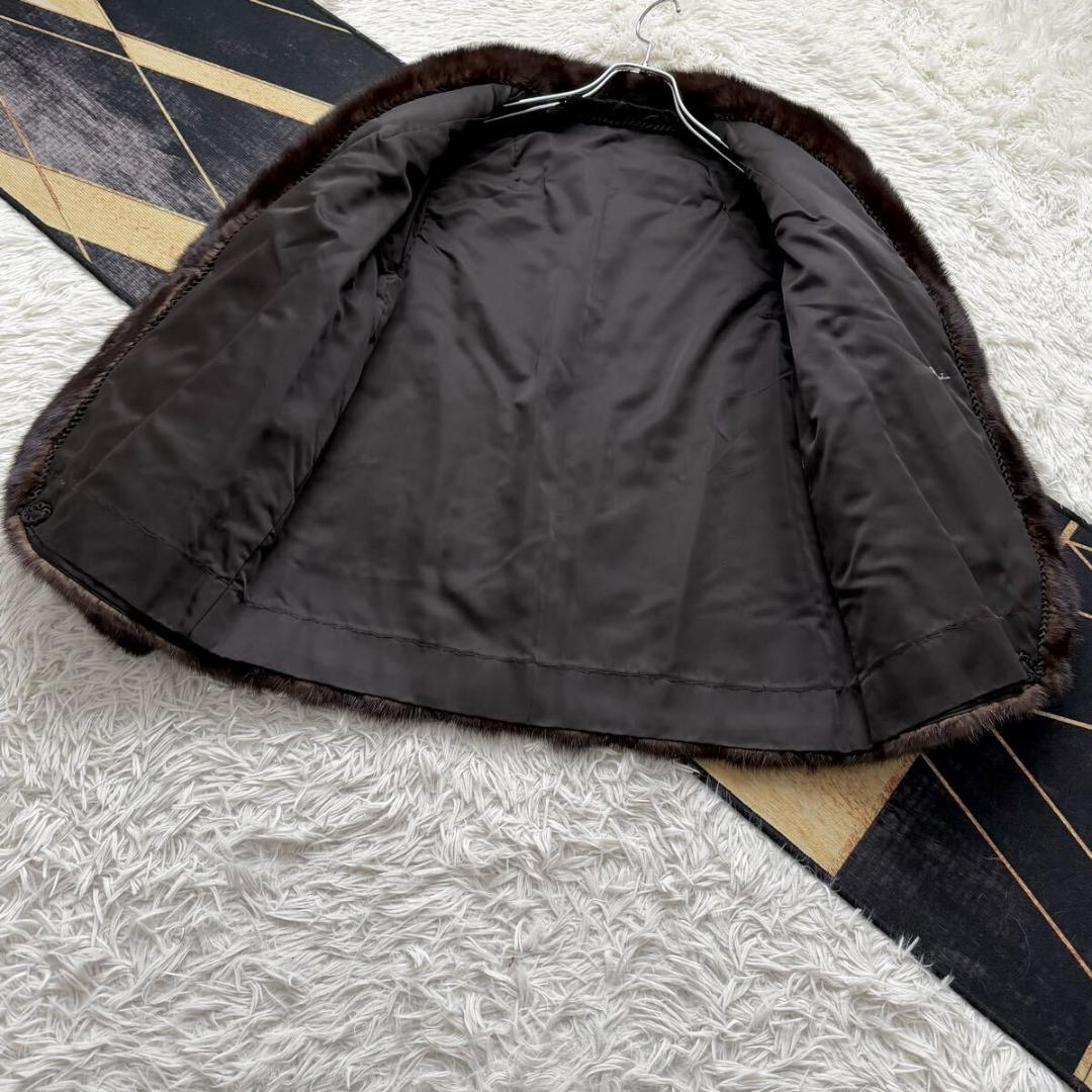 クロップド/ショート デザイン ミンク ファーコート XL 毛皮 リアルファー