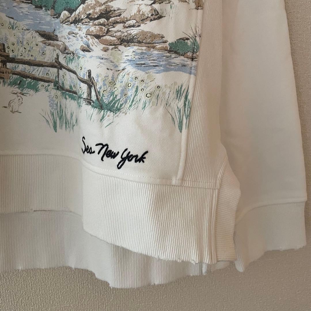 定価3.8万円　Sea New York Andes 刺繍スウェット