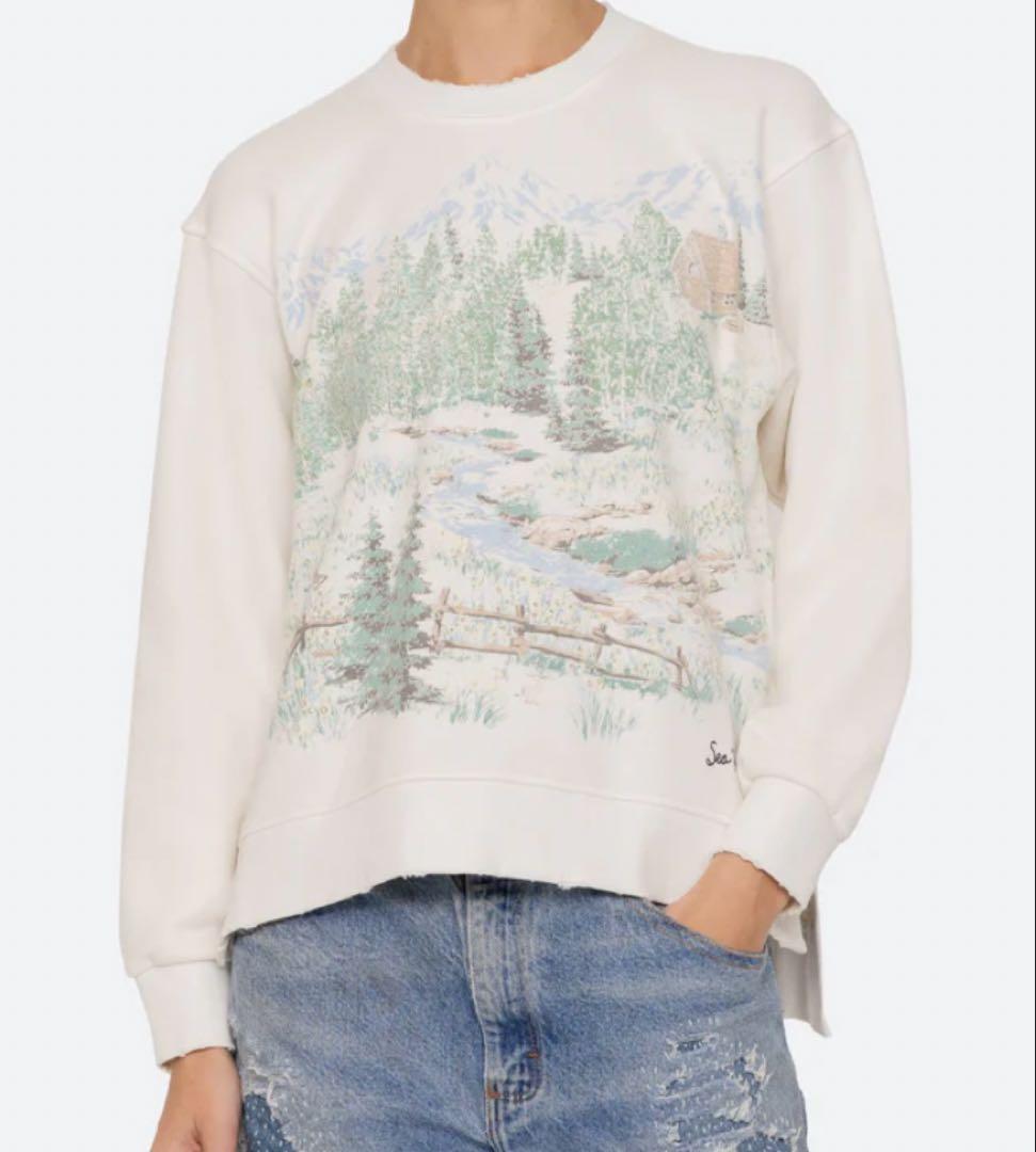 定価3.8万円　Sea New York Andes 刺繍スウェット