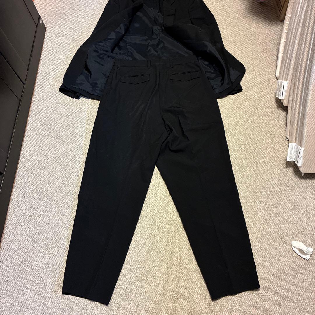 リチウムオム　ブラック スーツ セットアップ