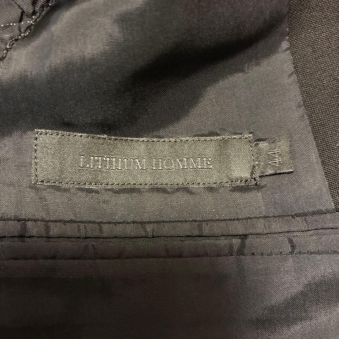 リチウムオム　ブラック スーツ セットアップ