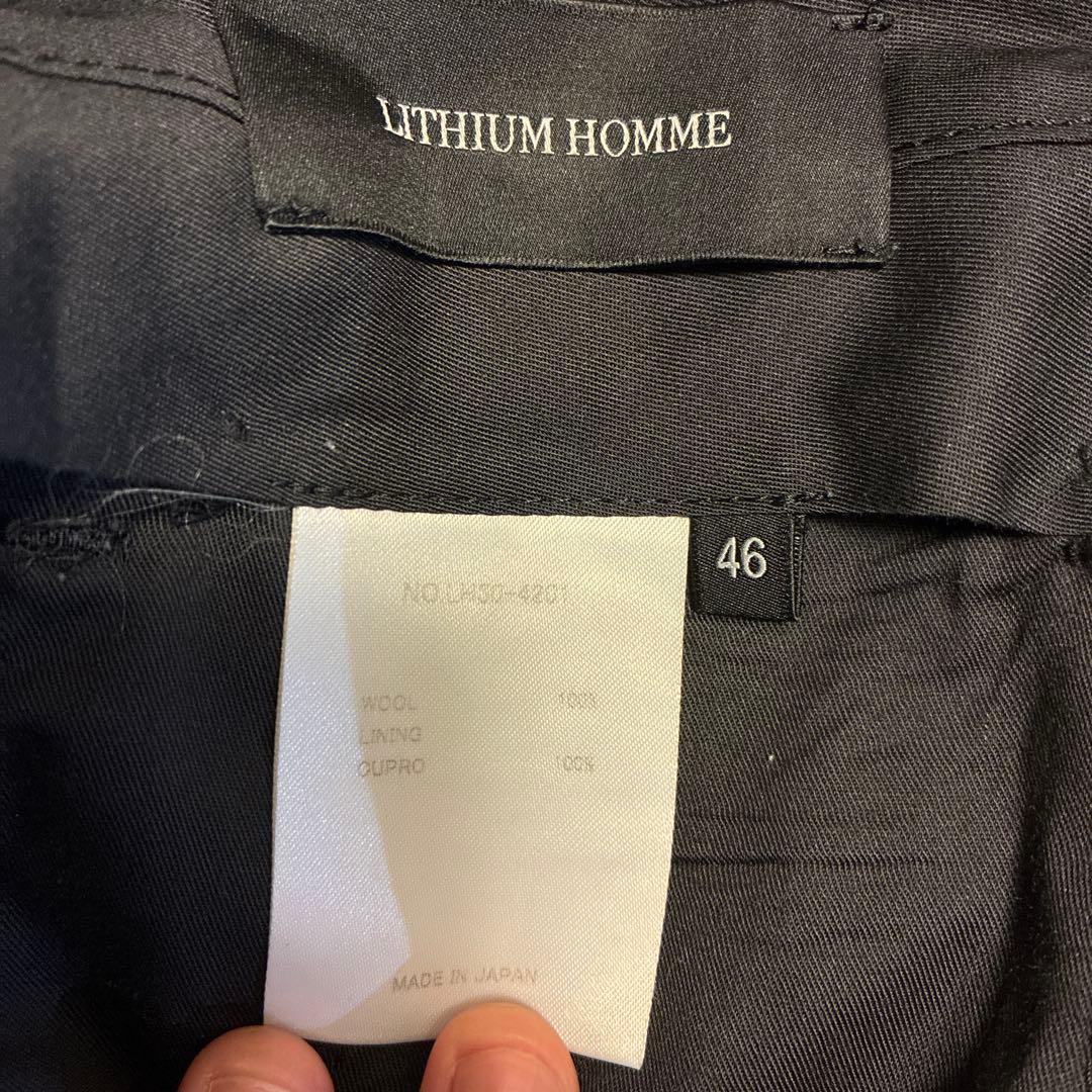 リチウムオム　ブラック スーツ セットアップ