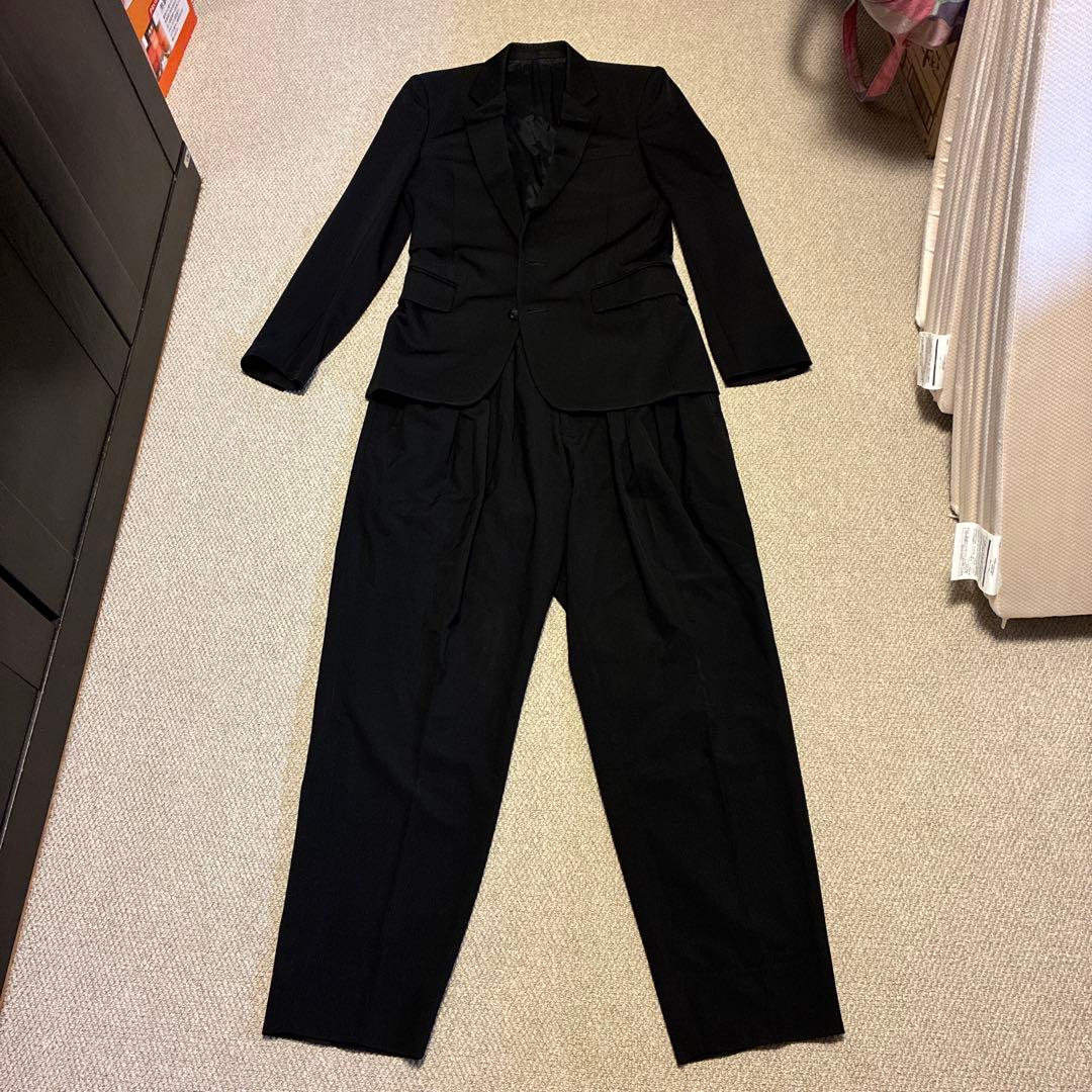 リチウムオム　ブラック スーツ セットアップ