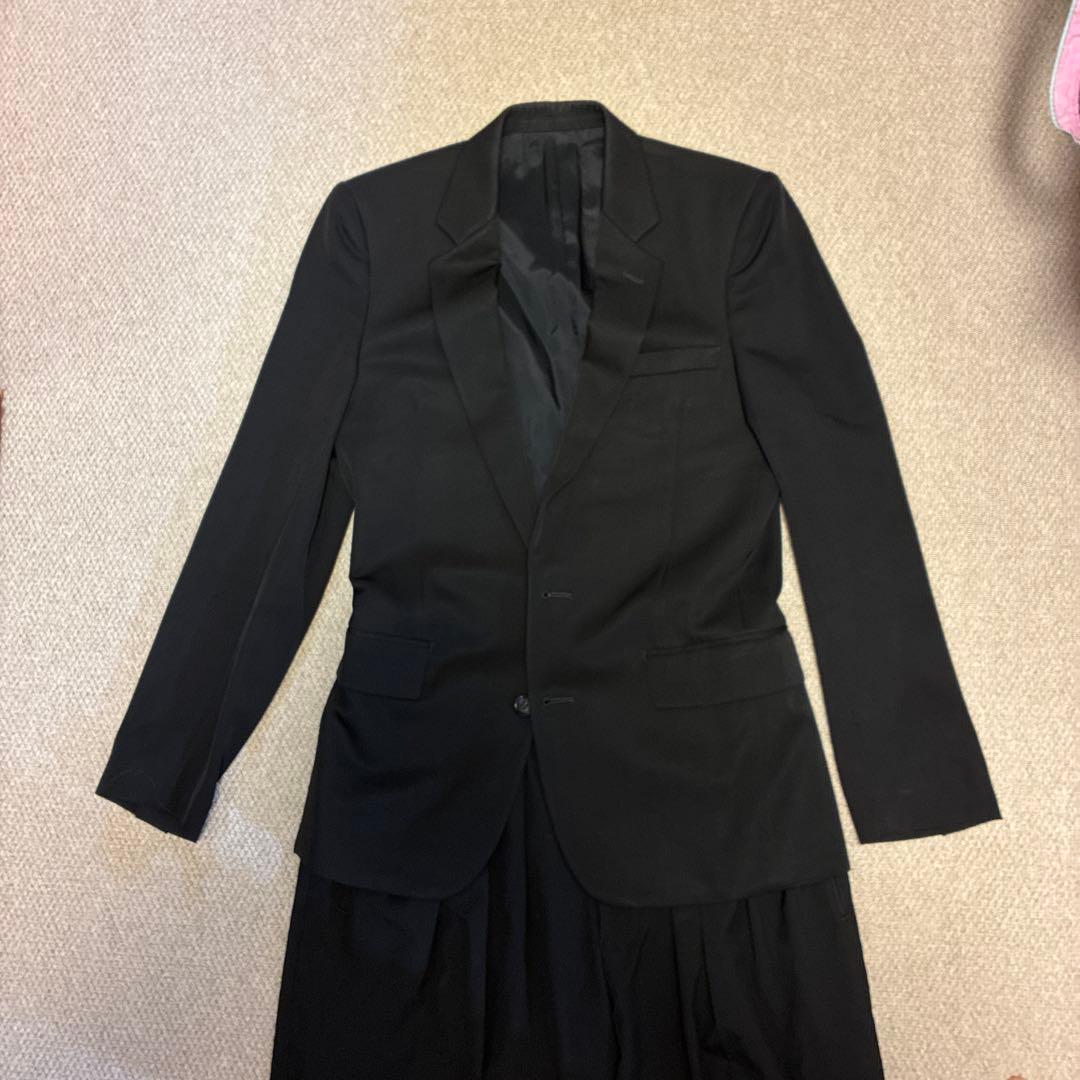 リチウムオム　ブラック スーツ セットアップ