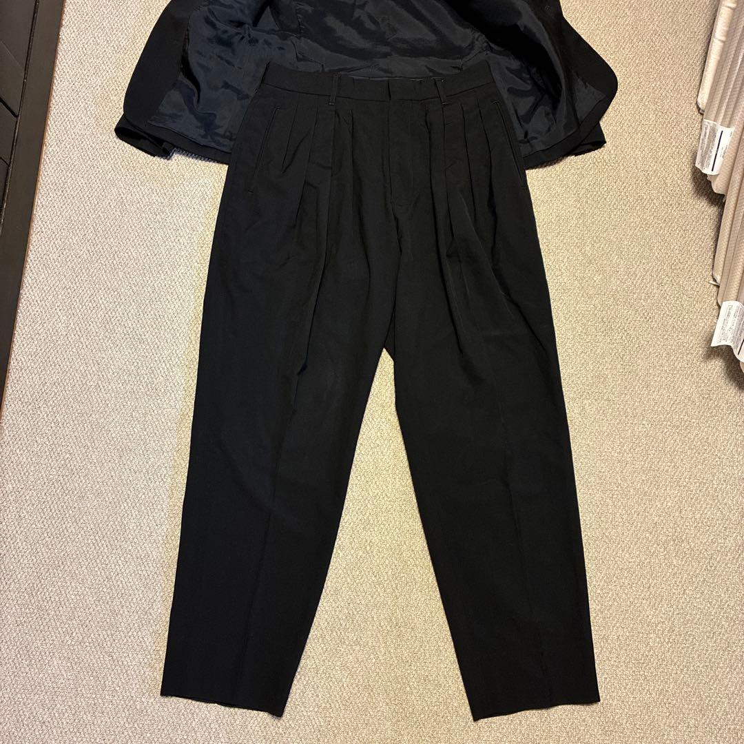 リチウムオム　ブラック スーツ セットアップ