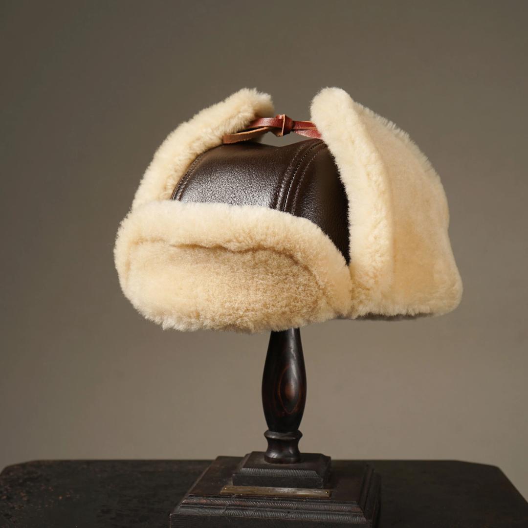 グラッドハンド オールドクロウ ムートンキャップ B-3 防寒