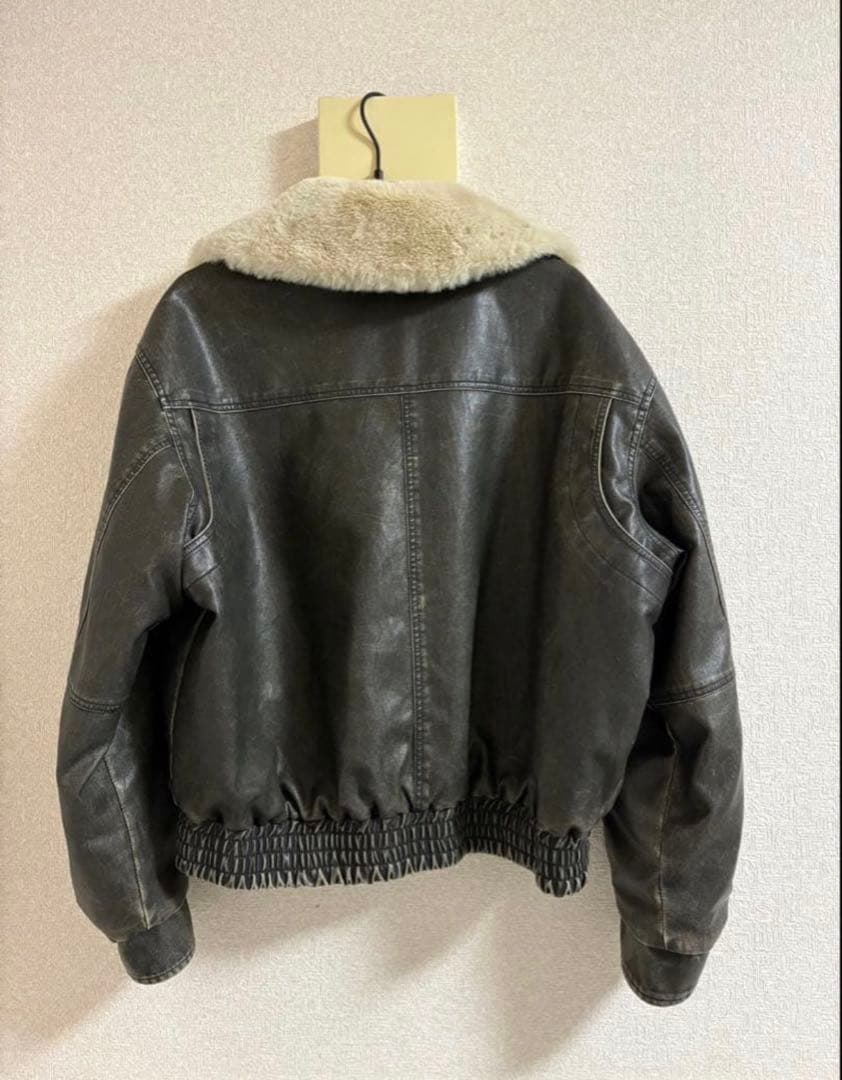 SLY レザージャケット ファー