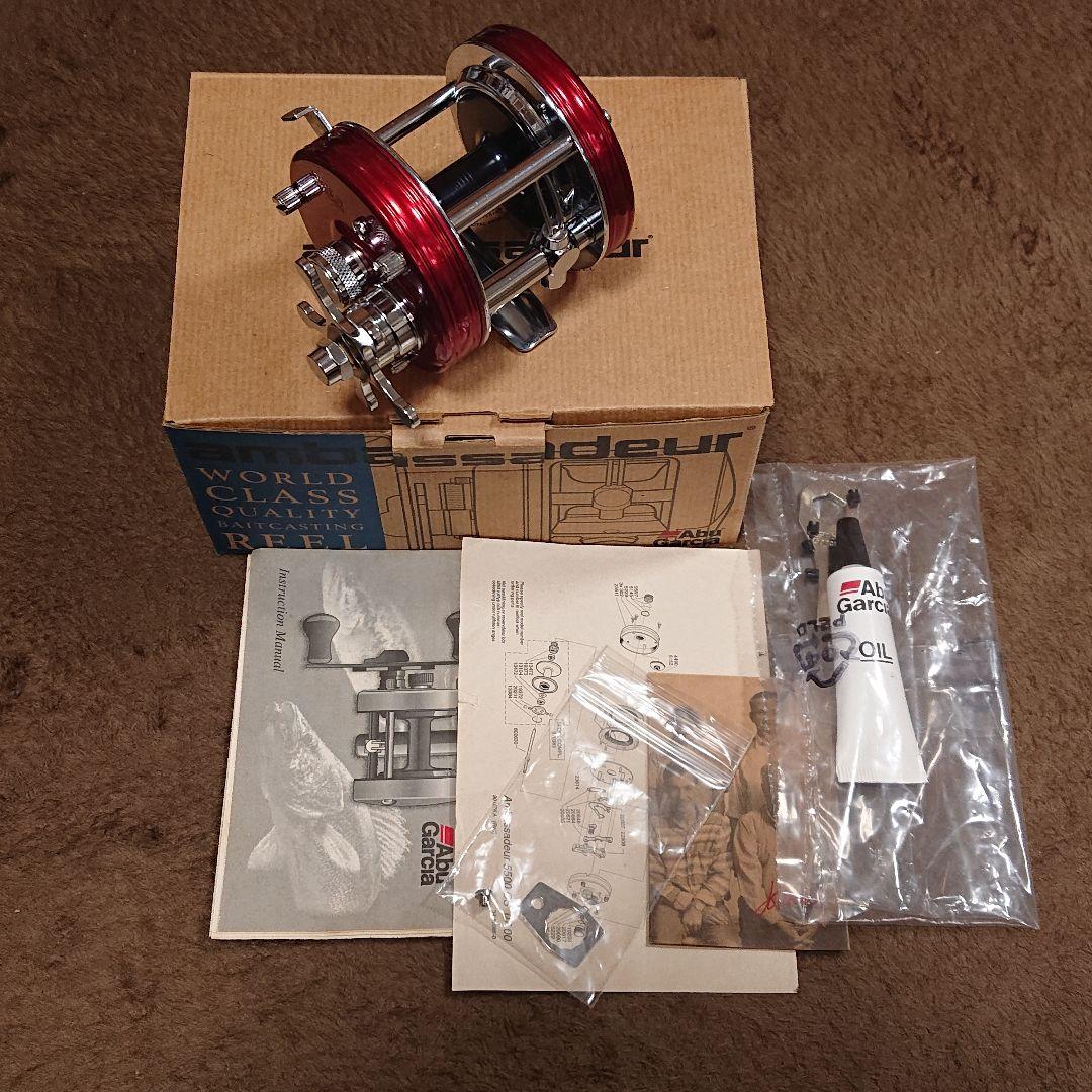 【極美品】 アブガルシア アンバサダー 5500 CS レッド ※ハンドル無し