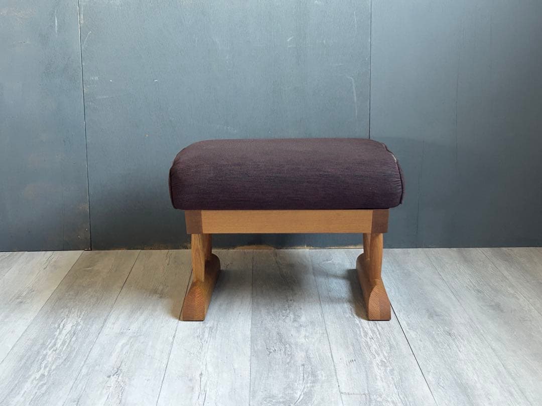 飛騨産業　キツツキマーク　KAYA オットマン　スツール　オーク無垢材 NG