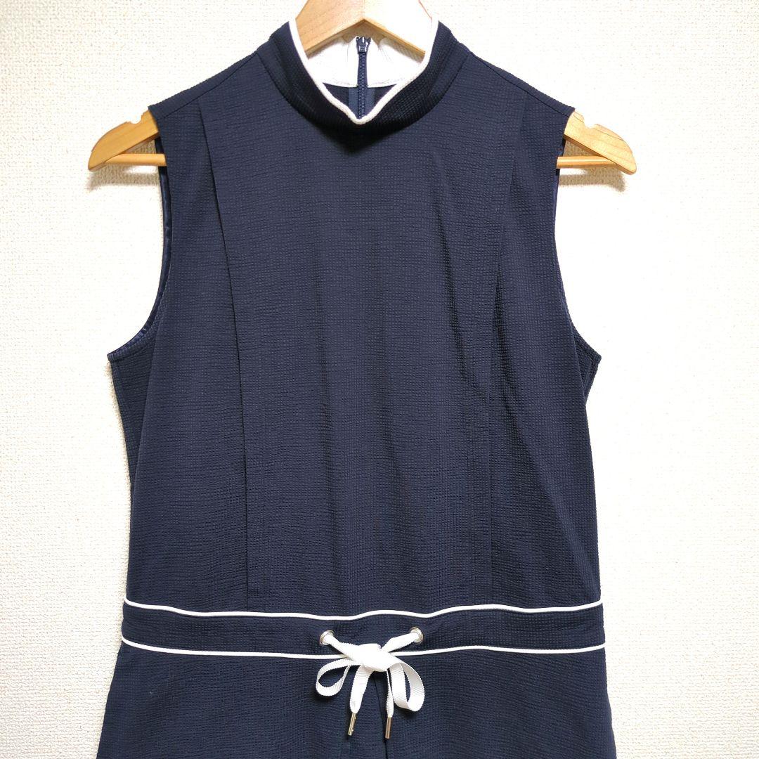 LANVIN ランバンスポール ワンピース ネイビー 38 M