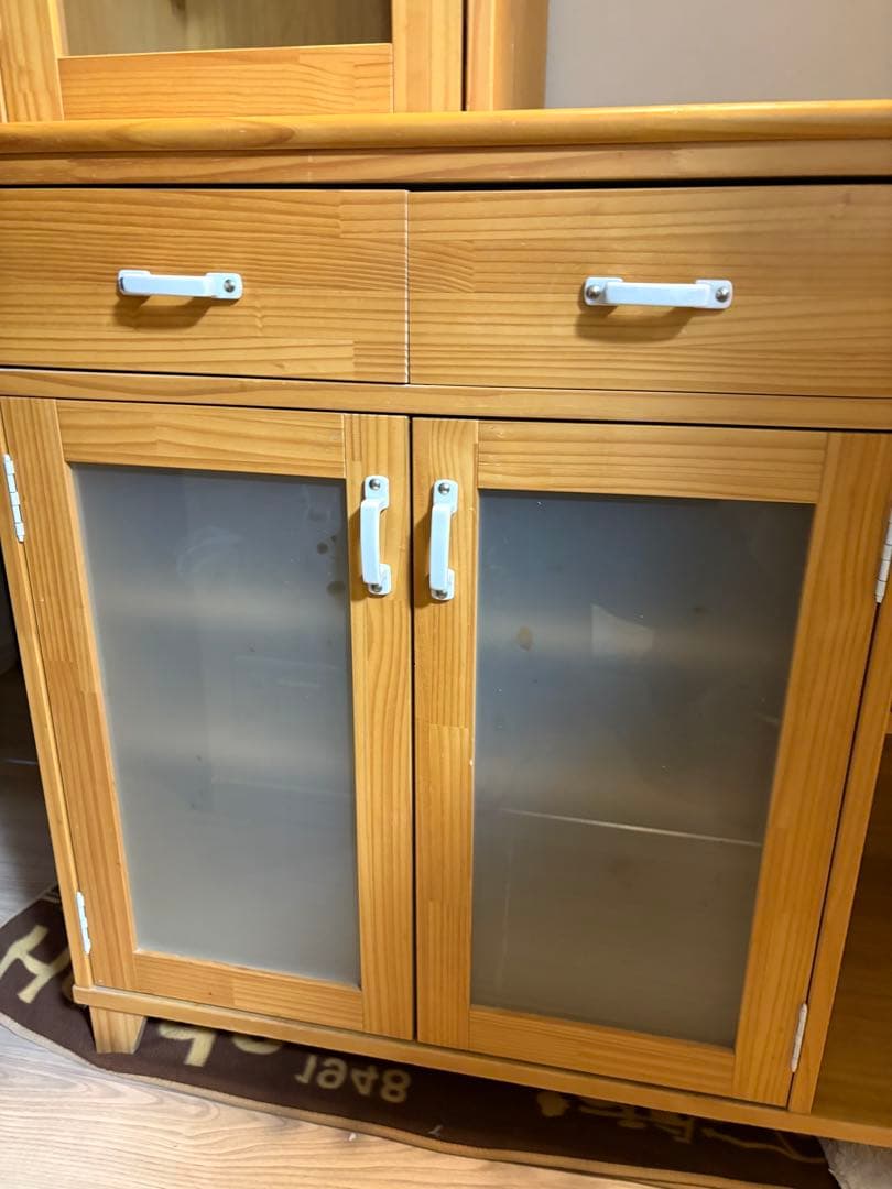 ※10/19まで、お値引き相談可※モモナチュラル 木製食器棚