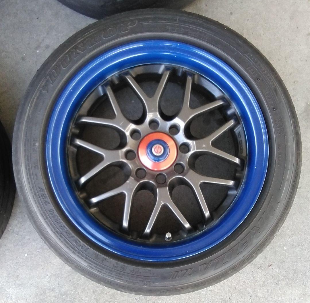 レーシングスパルコのメッシュホイール6JJ×14 100 4H特殊ナット付属