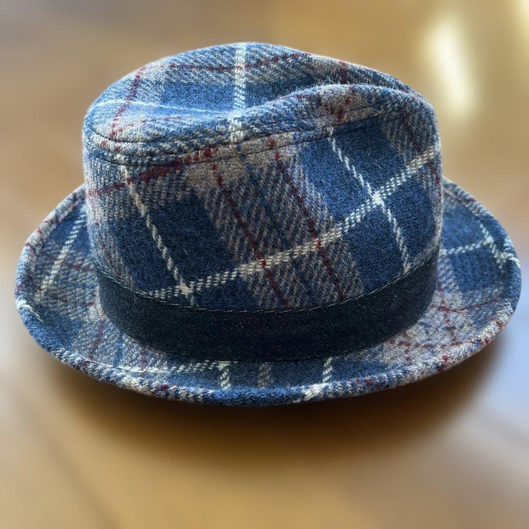 未使用 EVISU × HARRIS TWEED コラボ ハット 希少