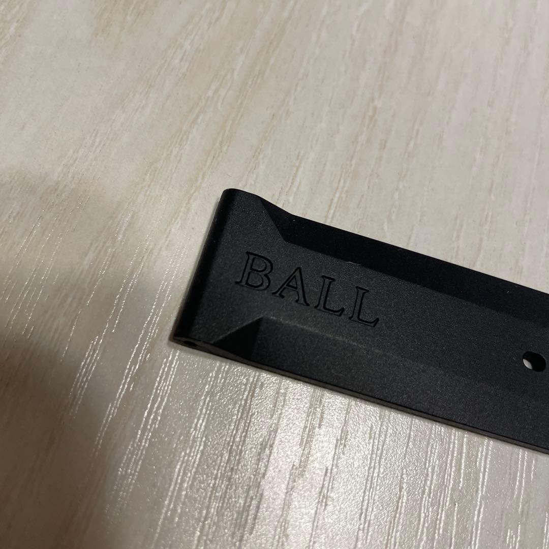 新品未使用品　BALL ボールウォッチ　ラバーベルト　22mm ブラック