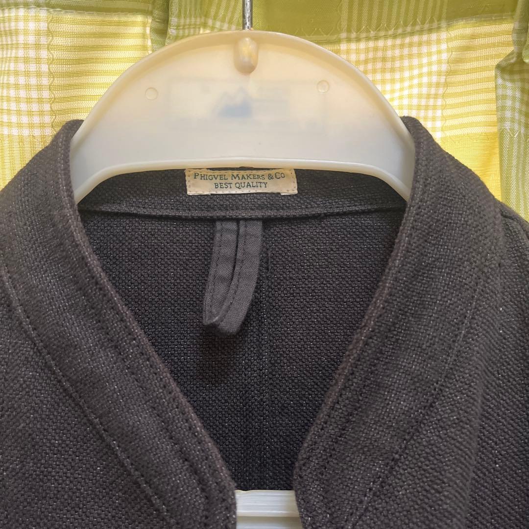 【phigvel】　リネン混　ジャケットセットアップ