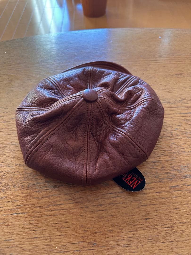 NEW YORK HATレザーキャスケット