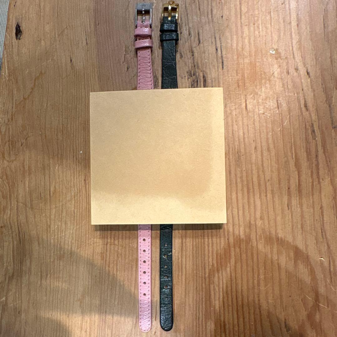 マエジさま専用　ピンク×シルバー旧王冠尾錠モスグリーン×ゴールド王冠尾錠