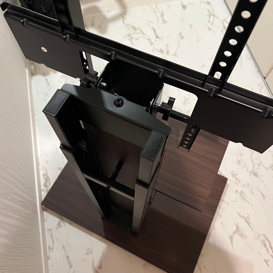 テレビスタンド 棚板付き ダークブラウン