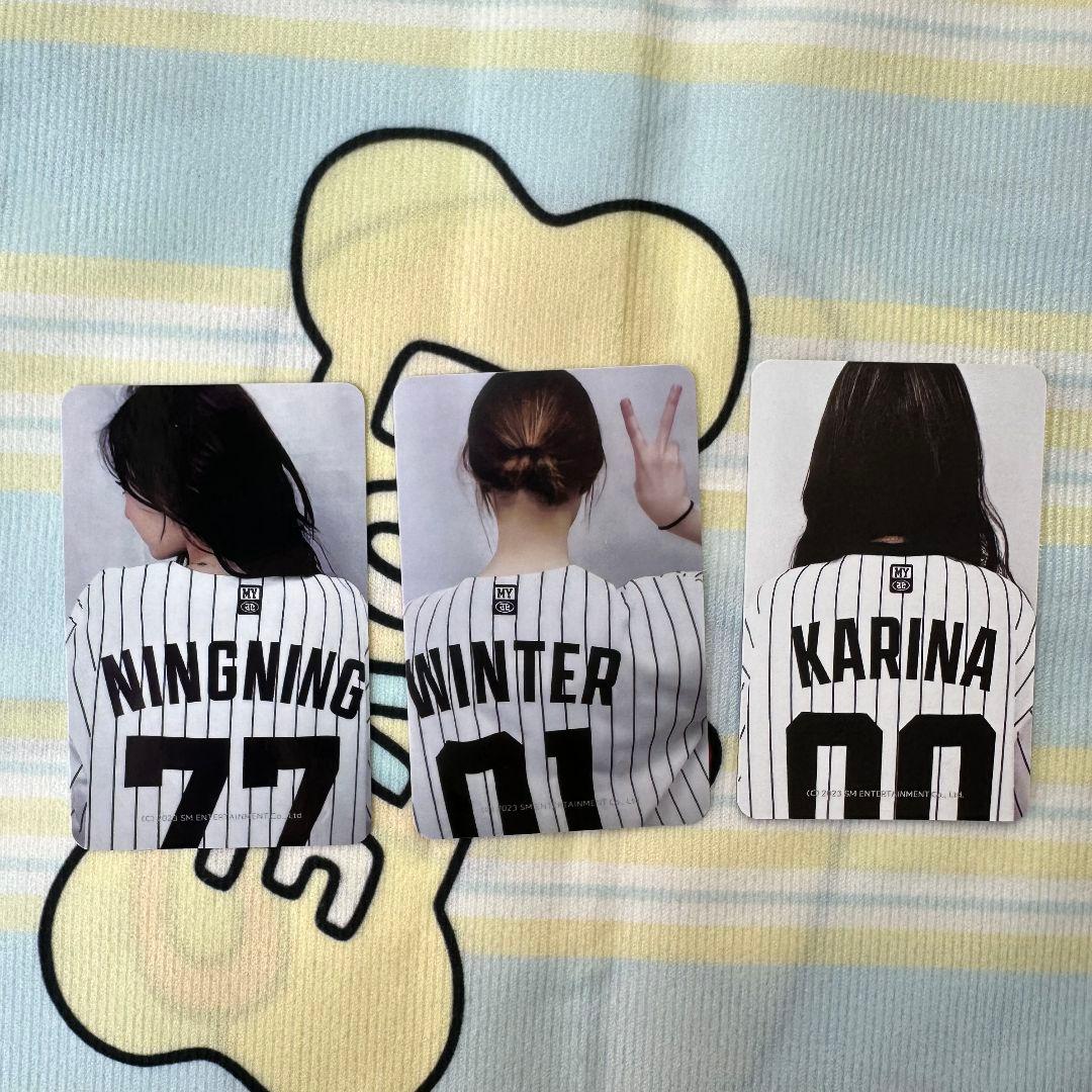 aespa 野球 BetterThings ユニフォーム トレカ 3枚