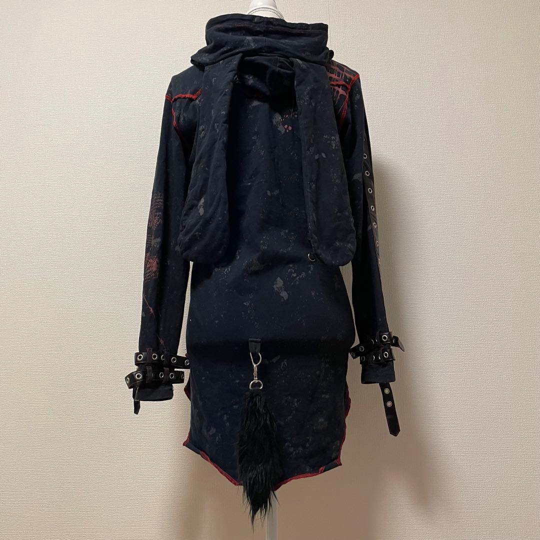 MAD GIRL mad punks ウサ耳パーカー Y2K スカル　ベルト